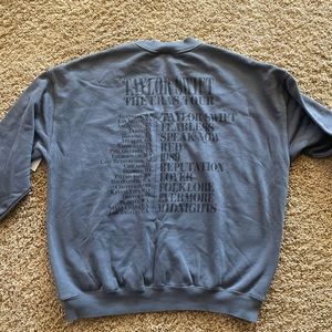 Taylor Swift Hard to Find Blue Crewneck. Only Available at Eras Tour. Size XL